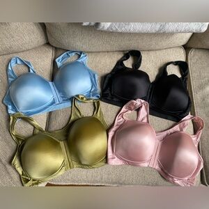 Women’s Lot Of 4 Wireless Padded Bras Size 3XL NWT